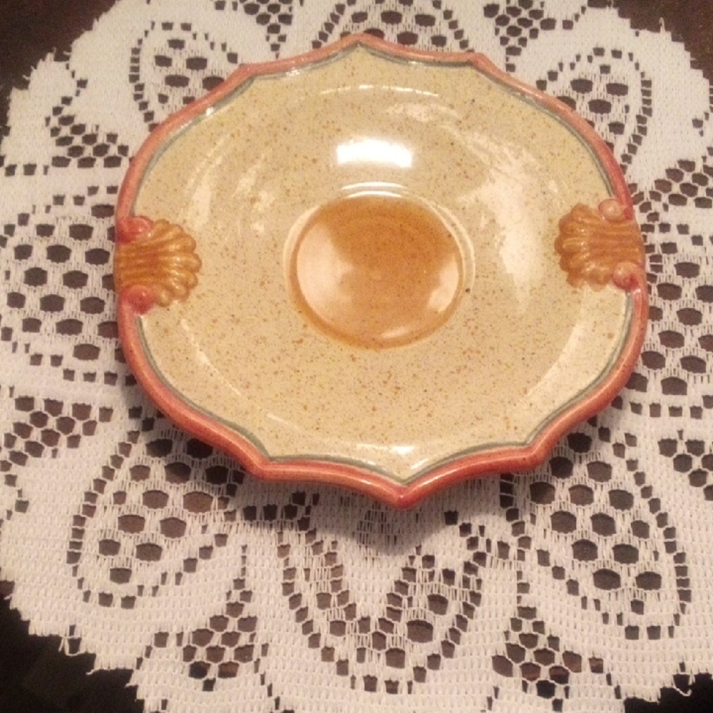 Vintage Hand-Painted Saucer  (Horchow) Italy